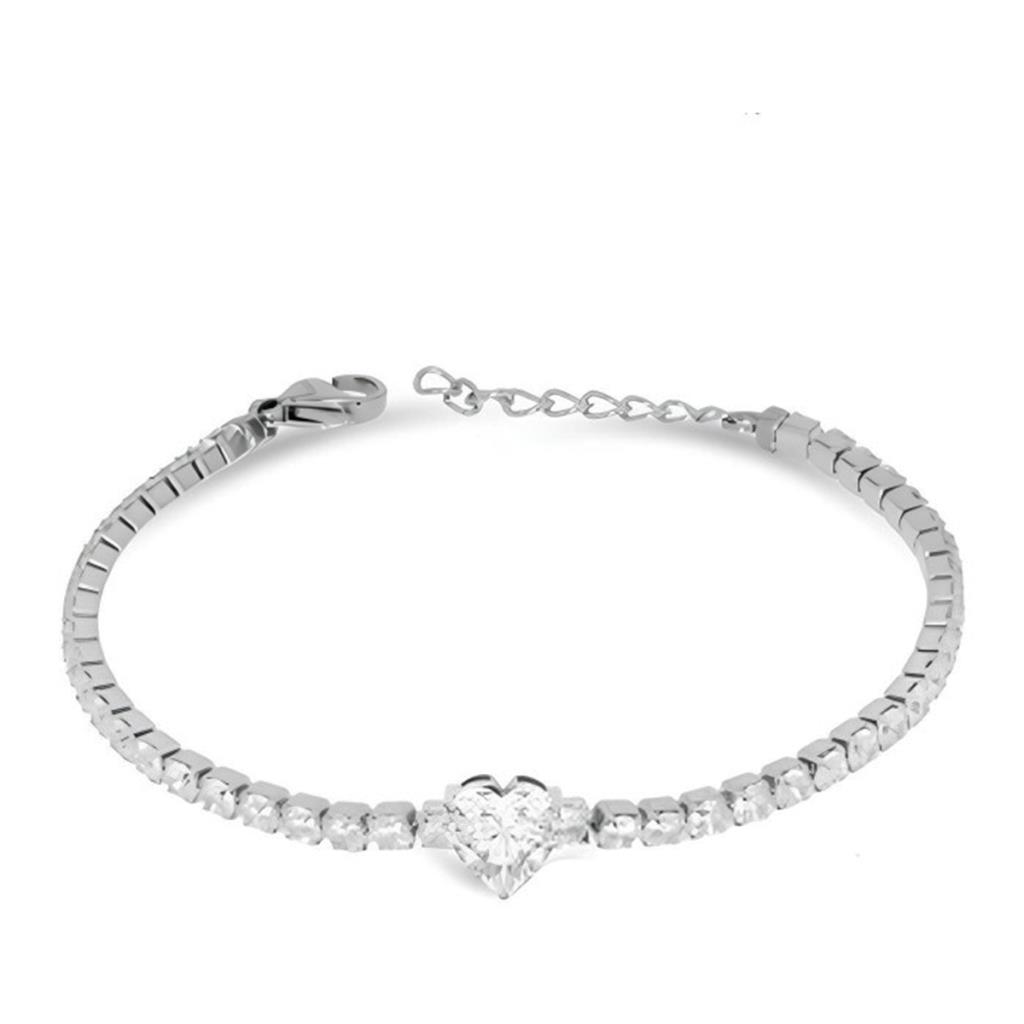 Bracciale tennis zirconi con cuore centrale Liu Jo - LIU.JO