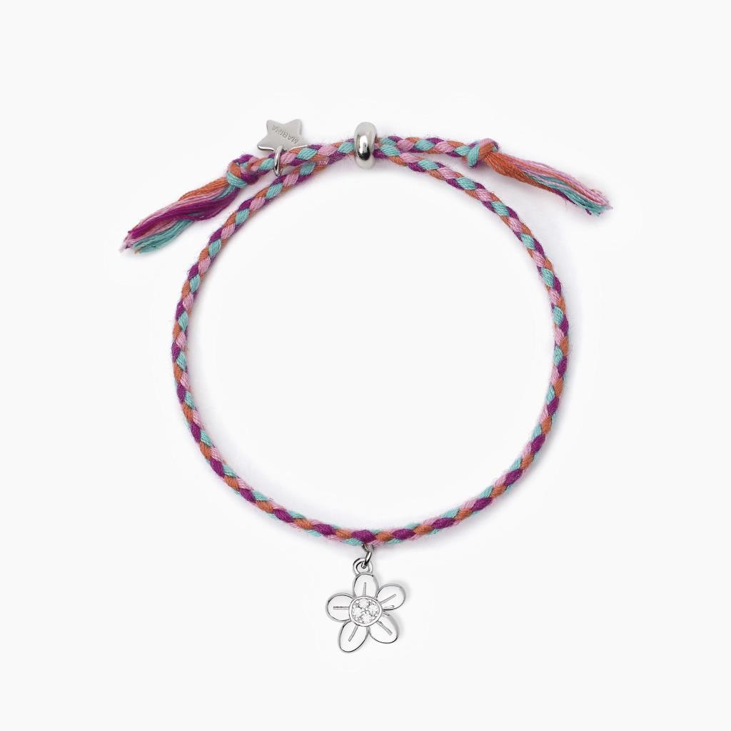 Bracciale Mabina Bimba Non ti scordar di me con cordino - MABINA