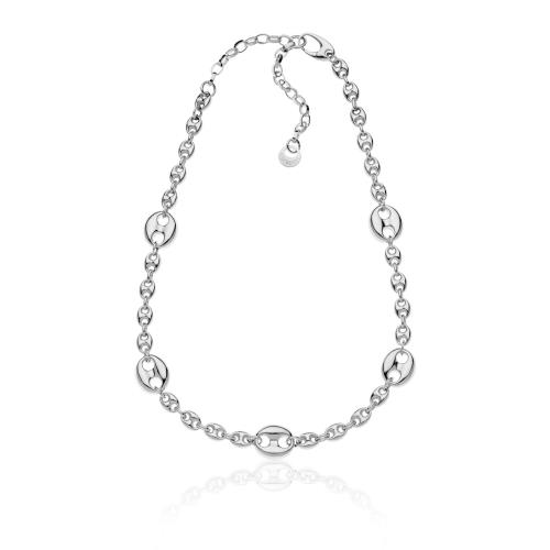 Collana Unoaerre maglia marina in argento - 