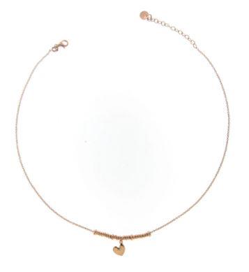 Collana Rue Des Mille Girocollo Micro Anelli E Cuore - RUE DES MILLE