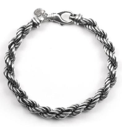 Bracciale catena Nove25 in argento brunito lucido  - NOVE25